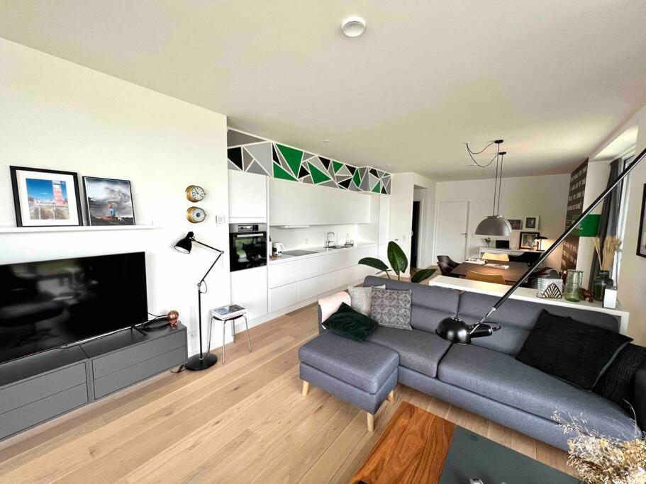 Bo Med Stil Og Udsigt Til Aarhus Lystbadehavn Apartment ภายนอก รูปภาพ