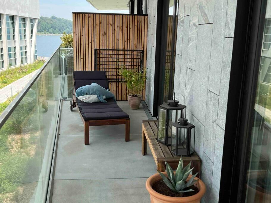 Bo Med Stil Og Udsigt Til Aarhus Lystbadehavn Apartment ภายนอก รูปภาพ